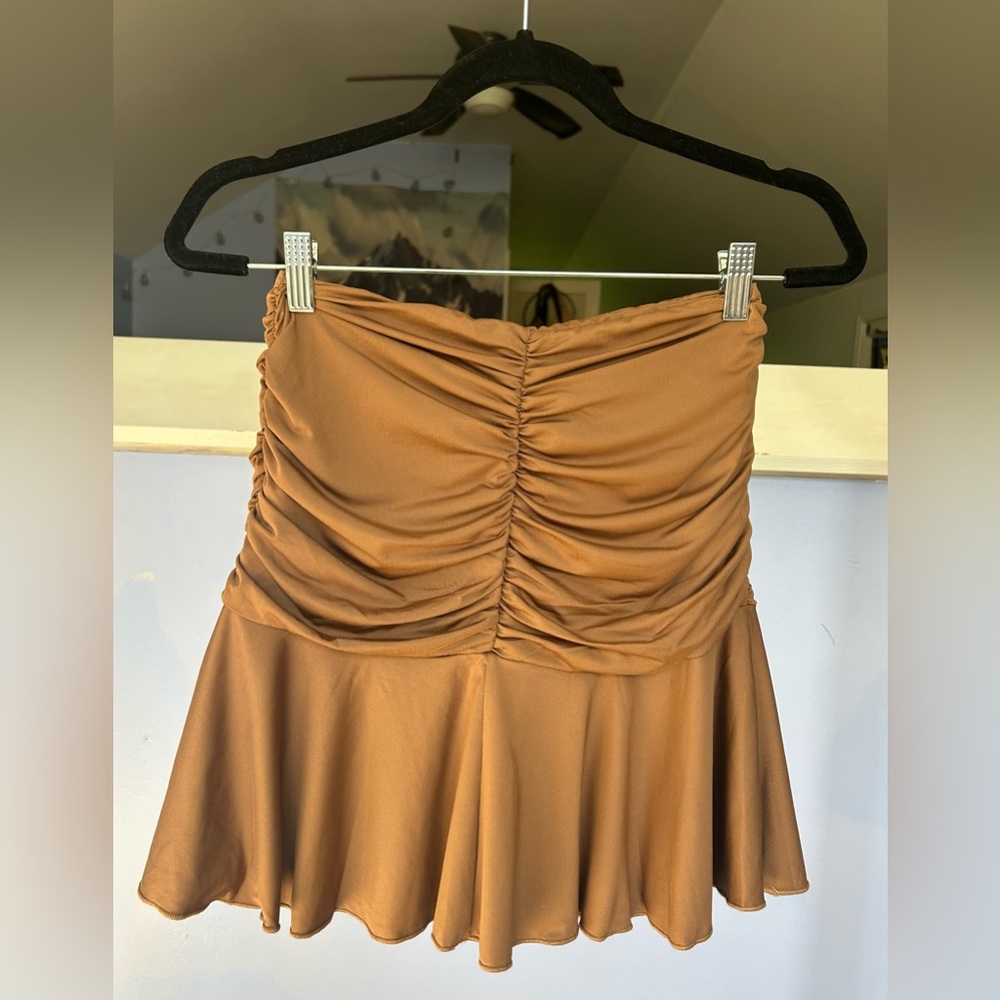 NWT Princess Polly Wilcox Mini Skirt Brown - Picture 7 of 13